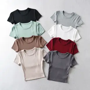 White Slim Fit T-Shirt for Women — feature 4