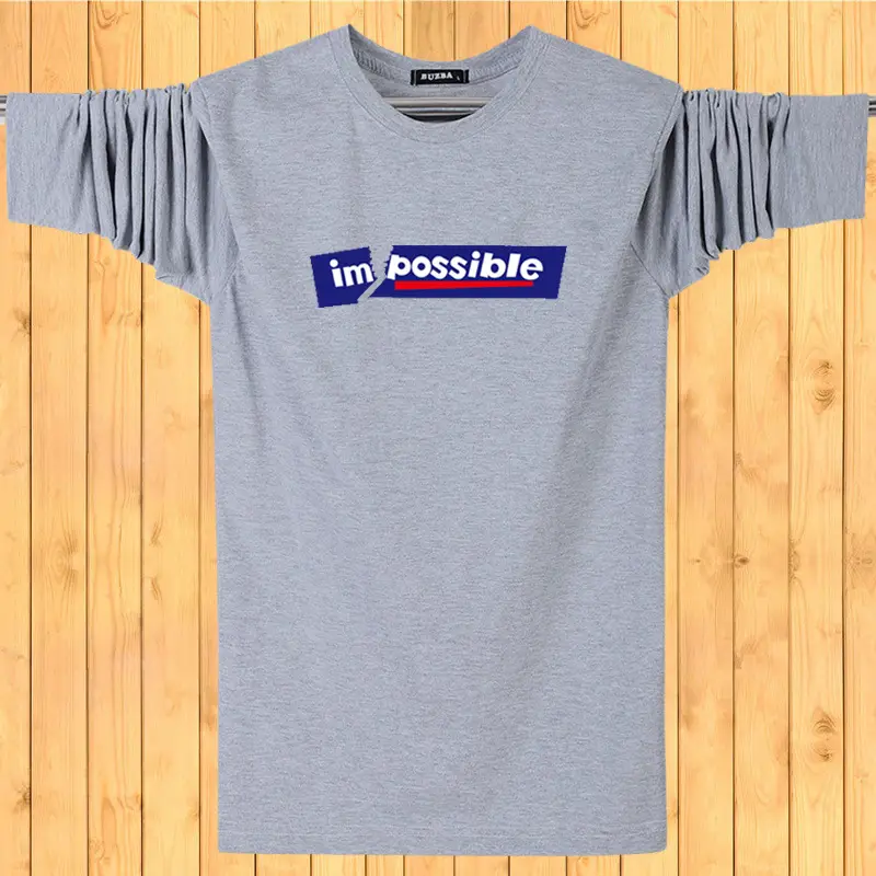 Men's Long Sleeve T-Shirt Gray "Inno Possible"