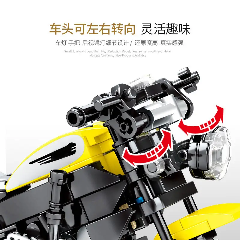 Lego Senbao Motorcycle Educational Toy 21cm - Image 6
