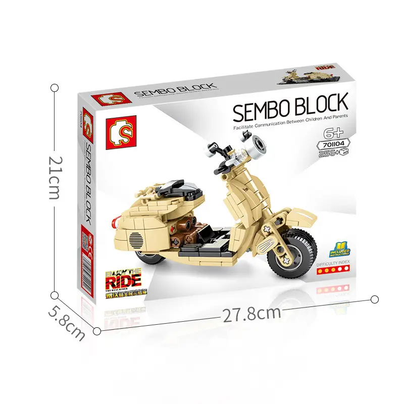 Lego Senbao Motorcycle Educational Toy 21cm - Image 8