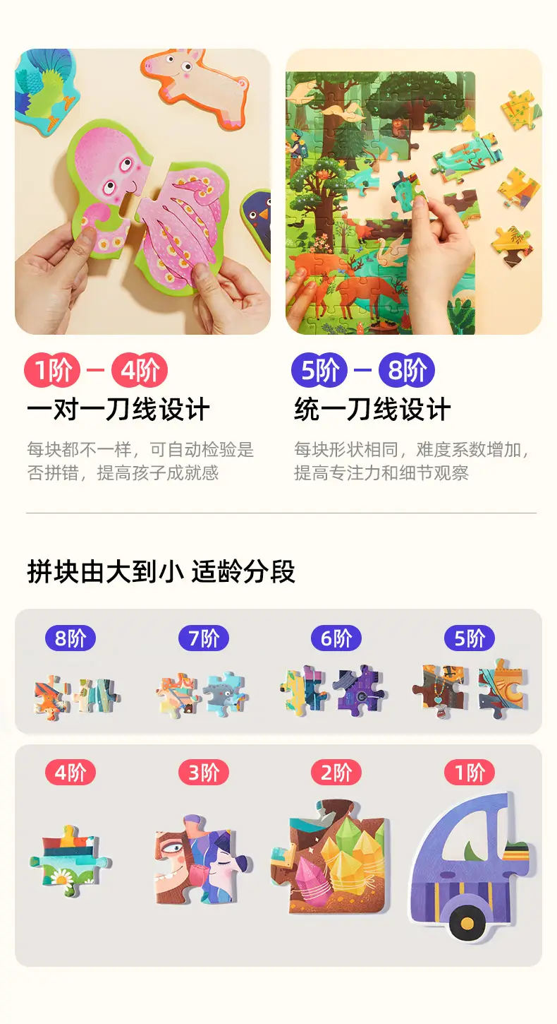 Mideer Milu Kids Puzzle 3-6Yr Early Education Paper Toys — feature 12