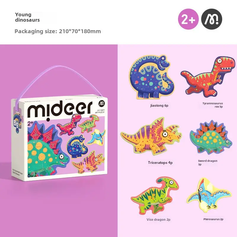 Mideer Milu Kids Puzzle 3-6Yr Early Education Paper Toys - Image 2