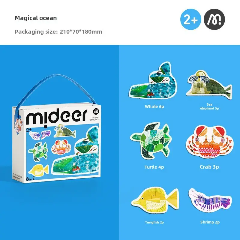 Mideer Milu Kids Puzzle 3-6Yr Early Education Paper Toys - Image 5