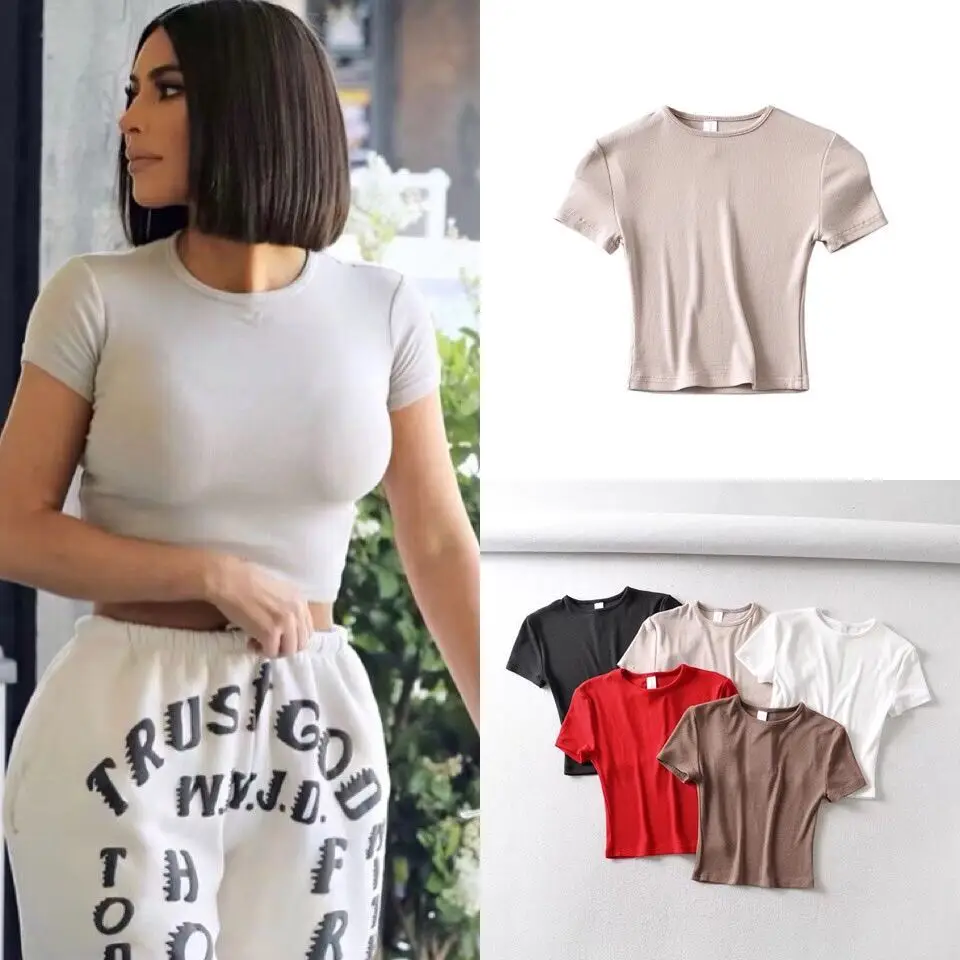 Black Slim Fitting Round Neck T-Shirt for Men - Image 11