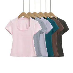 Black Slim Fitting Round Neck T-Shirt for Men — feature 11