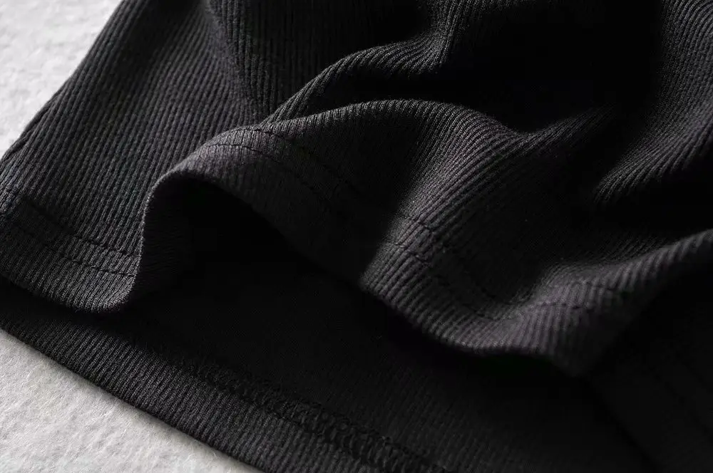 Black Slim Fitting Round Neck T-Shirt for Men — feature 36