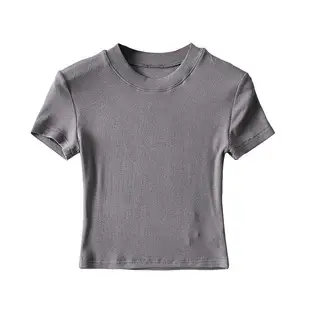 Black Slim Fitting Round Neck T-Shirt for Men — feature 6