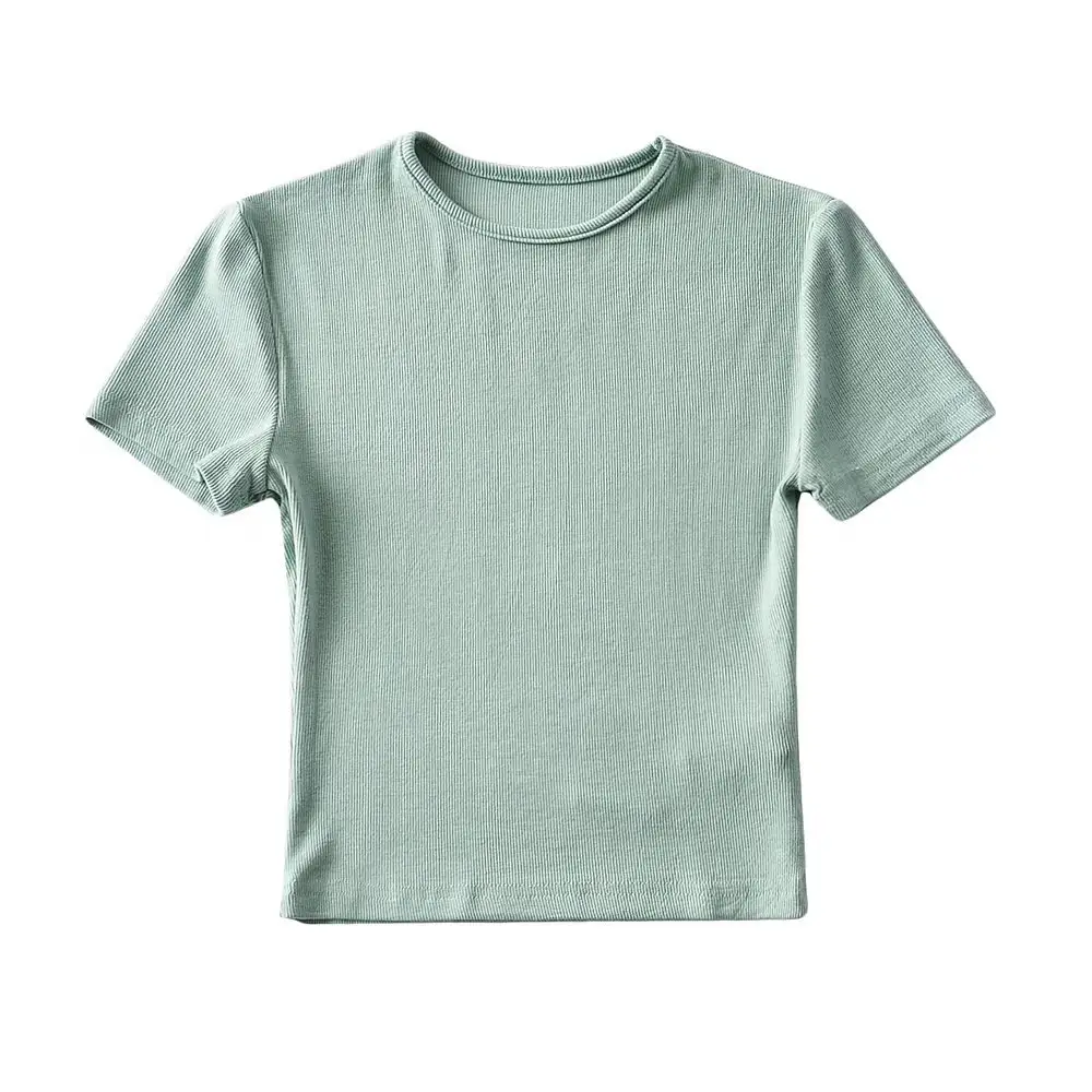 Black Slim Fitting Round Neck T-Shirt for Men - Image 2