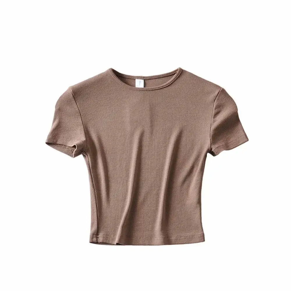 Black Slim Fitting Round Neck T-Shirt for Men - Image 3