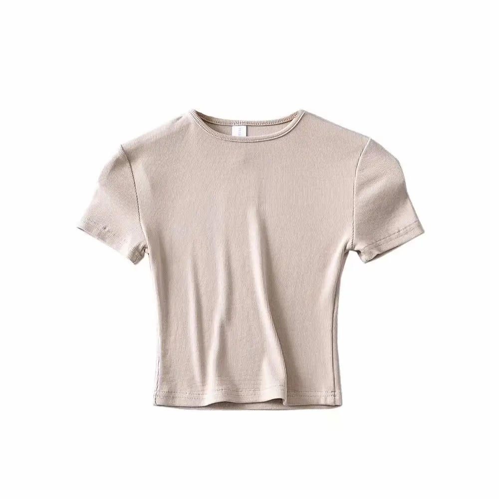Black Slim Fitting Round Neck T-Shirt for Men - Image 5