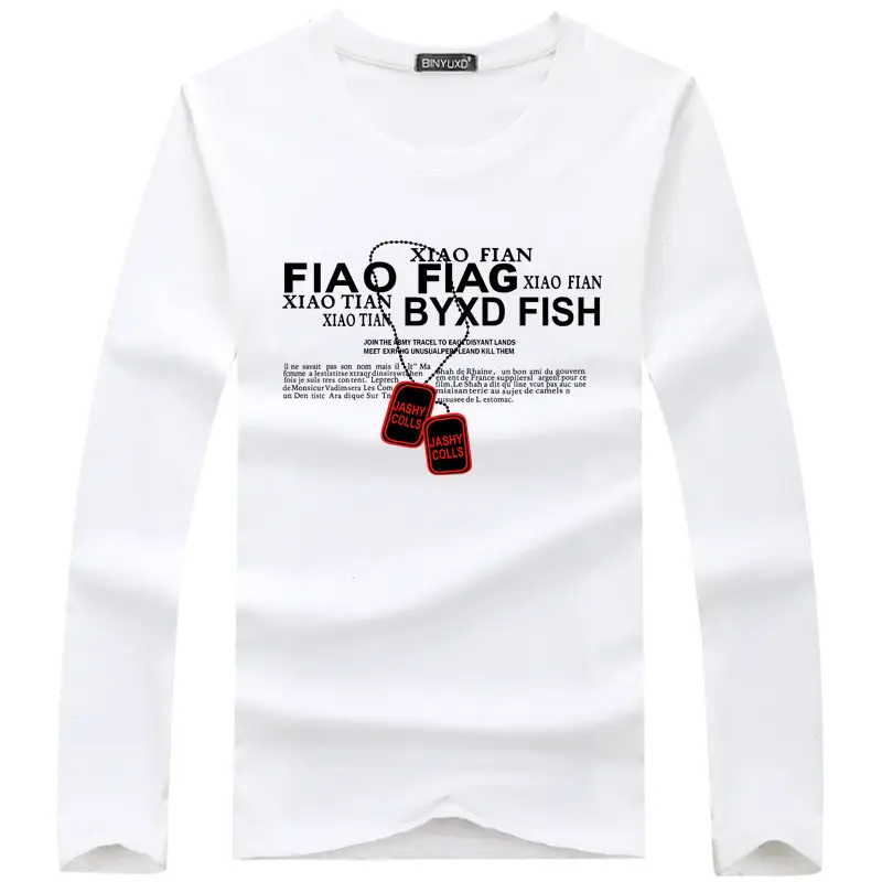 Men Black Fao Flag Fish Graphic Long Sleeve T-Shirt - Image 5