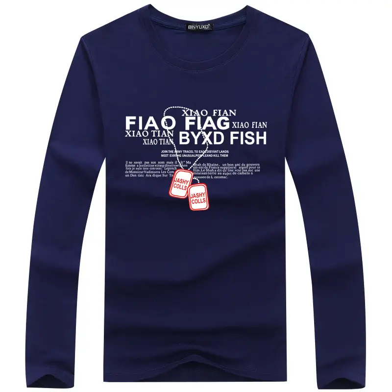 Men Black Fao Flag Fish Graphic Long Sleeve T-Shirt - Image 6