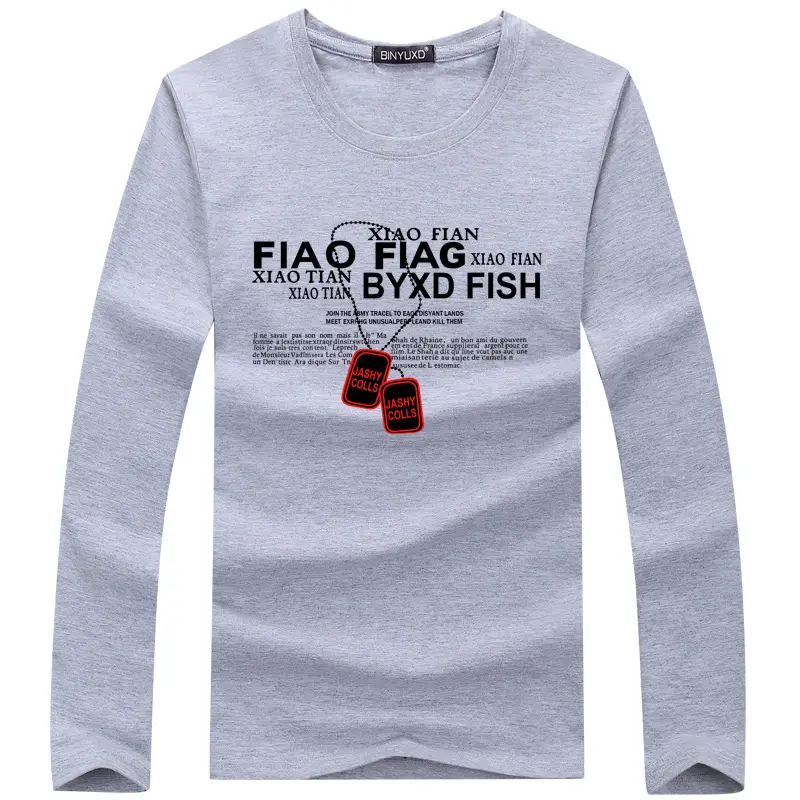 Men Black Fao Flag Fish Graphic Long Sleeve T-Shirt - Image 8