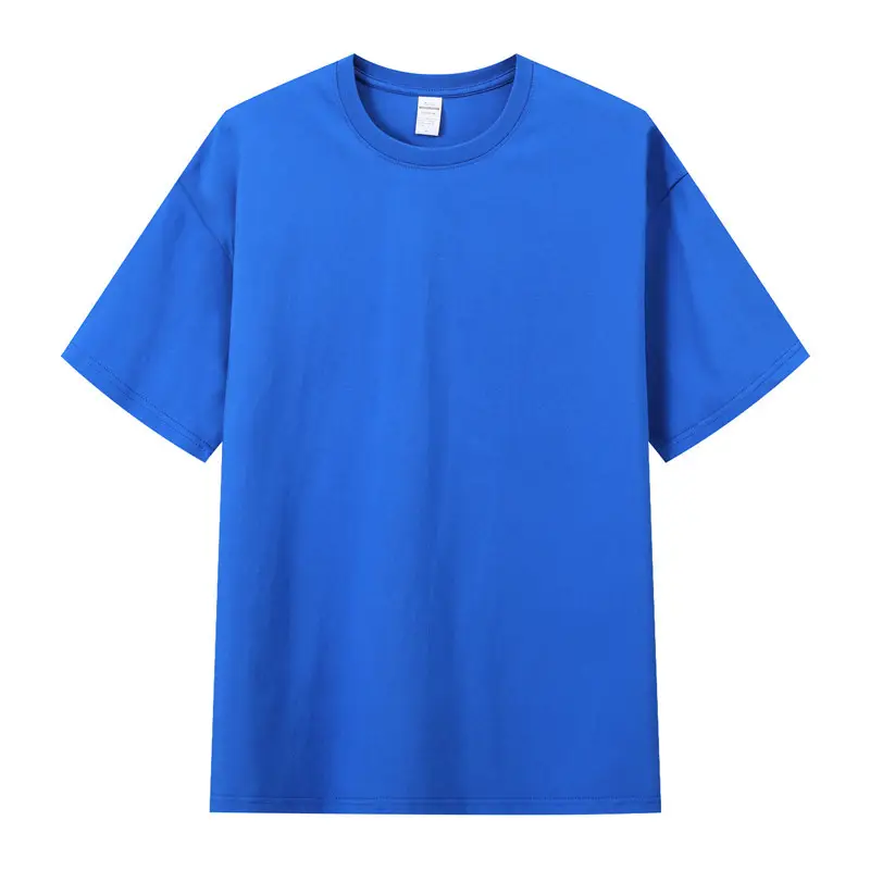 Red Long Staple Cotton T-Shirt for Men - Image 4