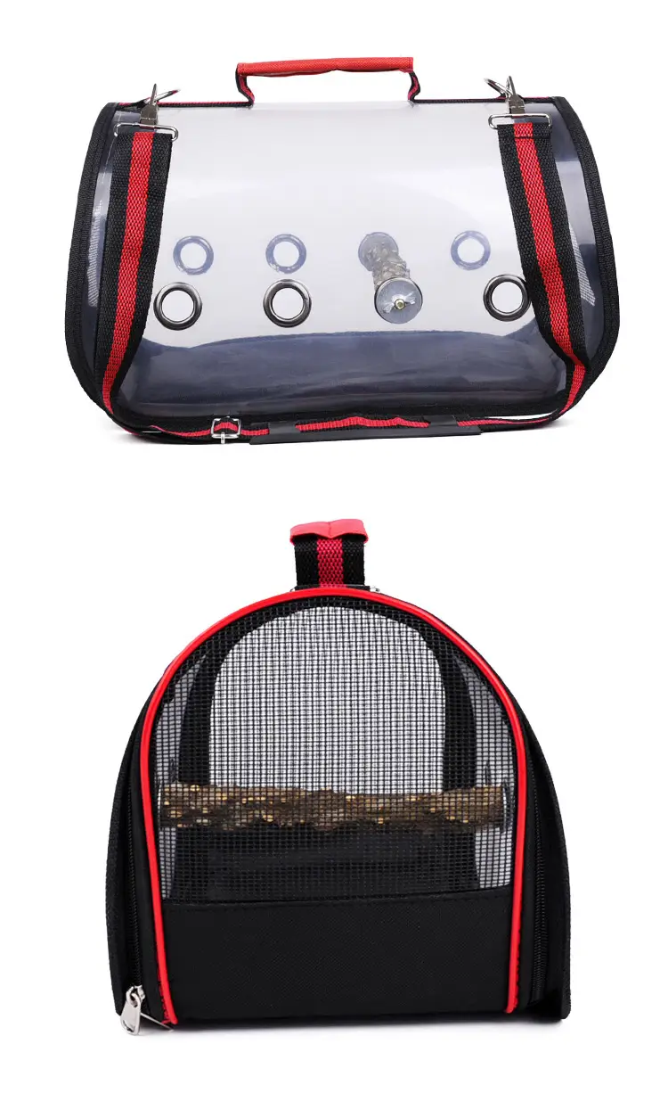 Portable Pet Bird Cage Transparent Travel Bag — feature 10