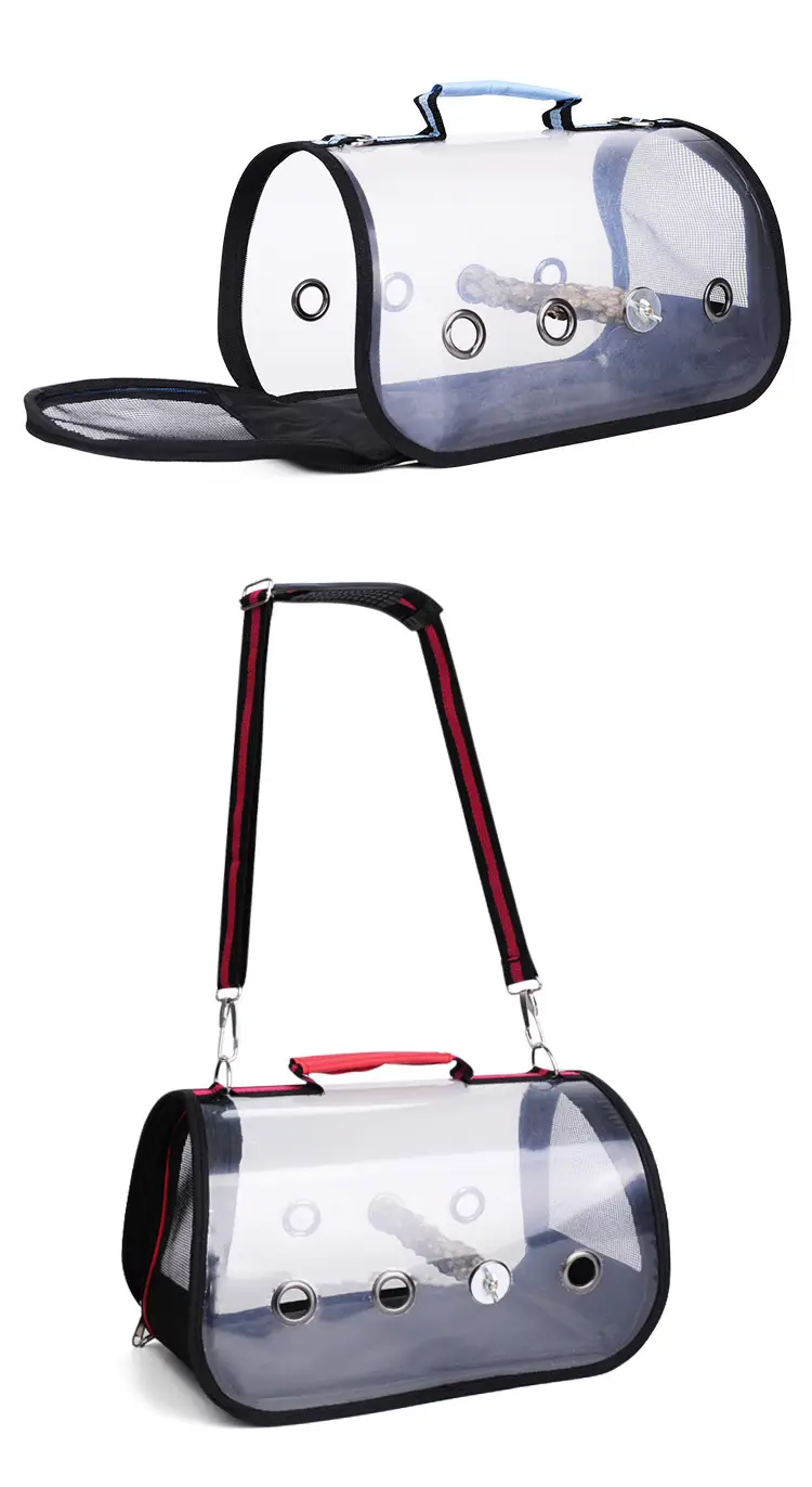 Portable Pet Bird Cage Transparent Travel Bag — feature 11