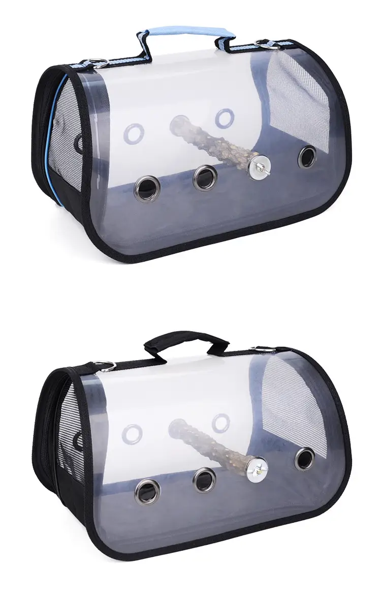 Portable Pet Bird Cage Transparent Travel Bag — feature 9