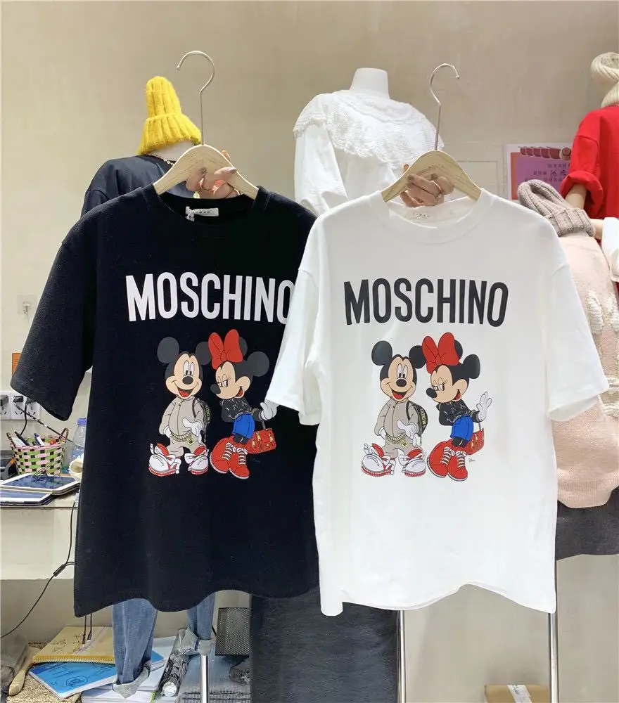 Moscchino Mickey T-Shirt Women White 2025 - Image 2