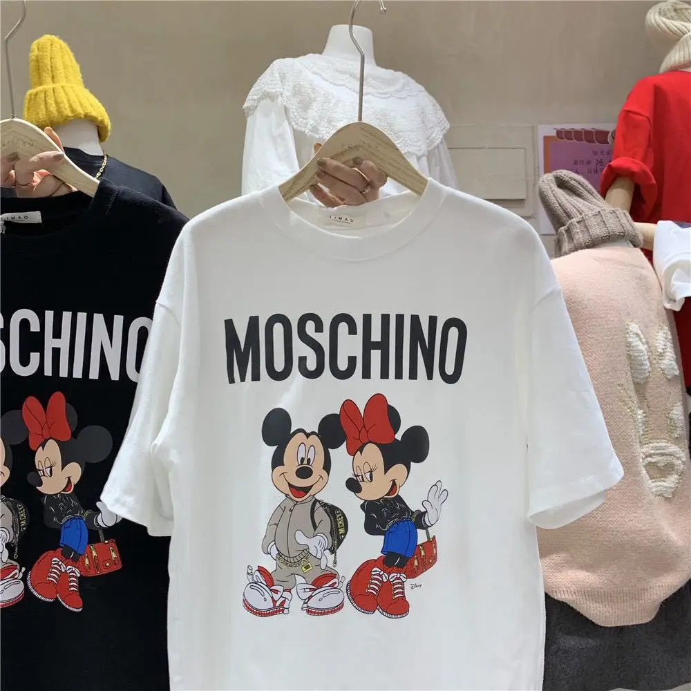 Moscchino Mickey T-Shirt Women White 2025 — feature 4