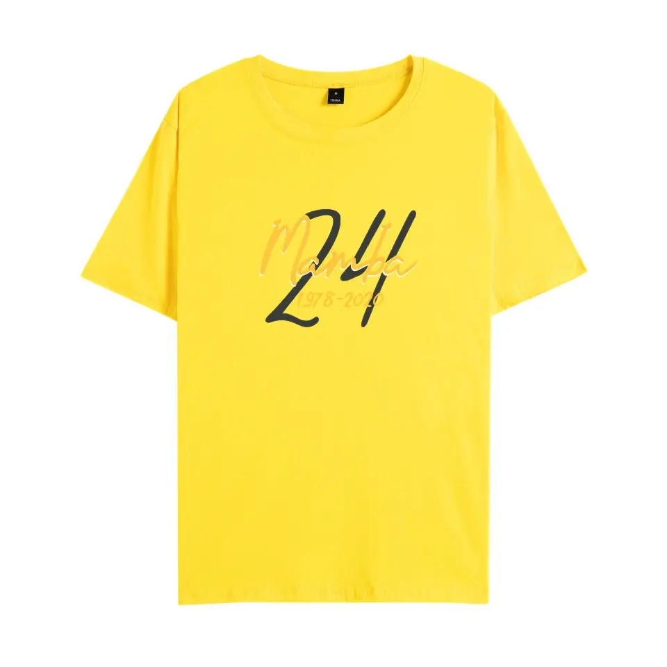 Men's Yellow 24 Design T-Shirt Pure Cotton