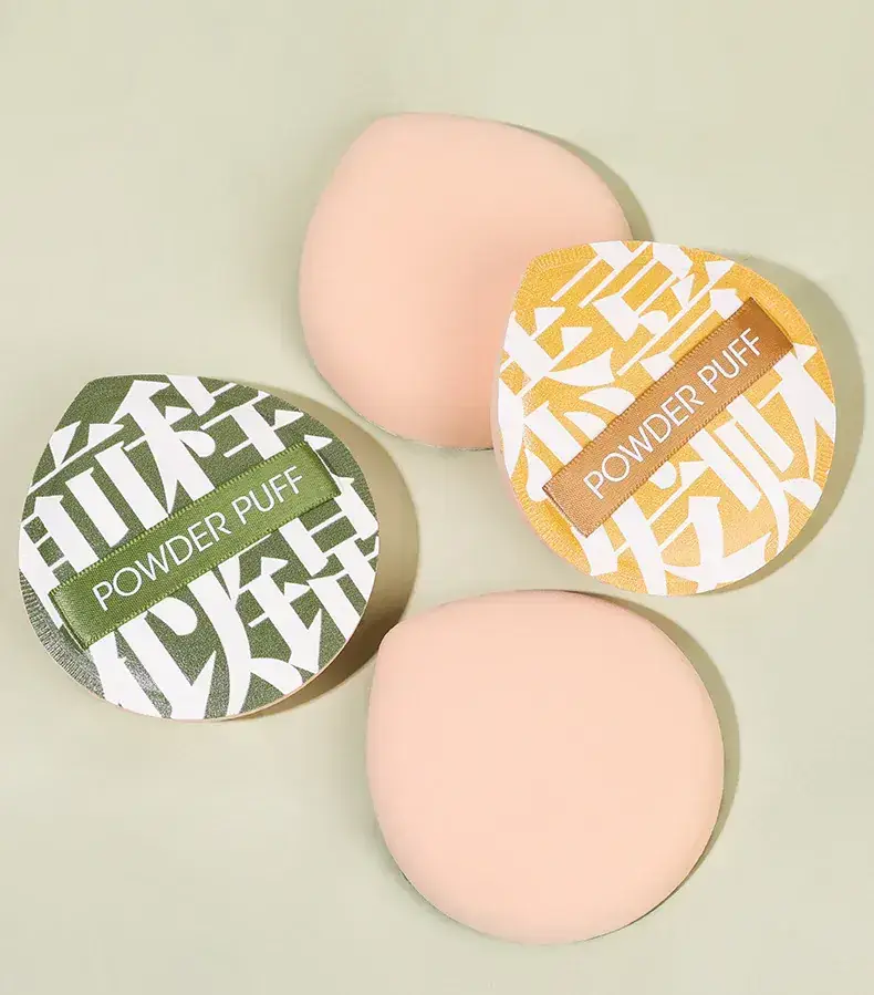 Dual-Purpose Makeup Sponge Puffs Green Yellow Gold — feature 13
