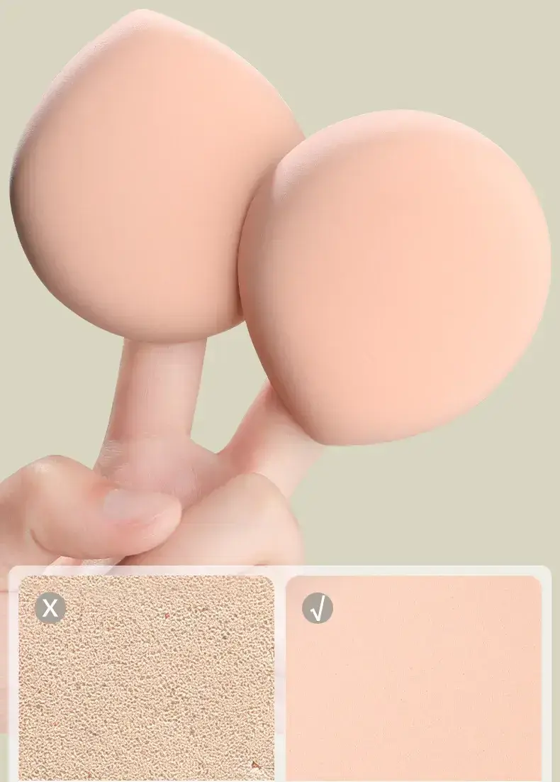 Dual-Purpose Makeup Sponge Puffs Green Yellow Gold — feature 15