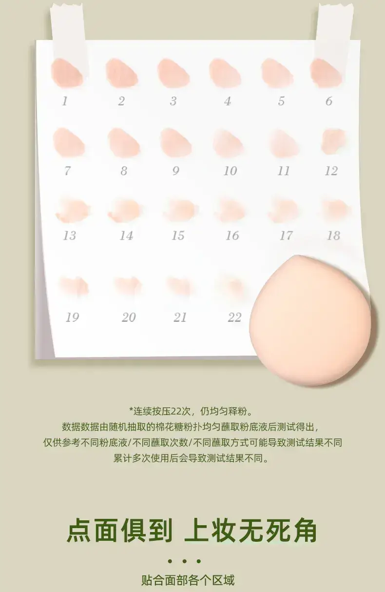 Dual-Purpose Makeup Sponge Puffs Green Yellow Gold — feature 17