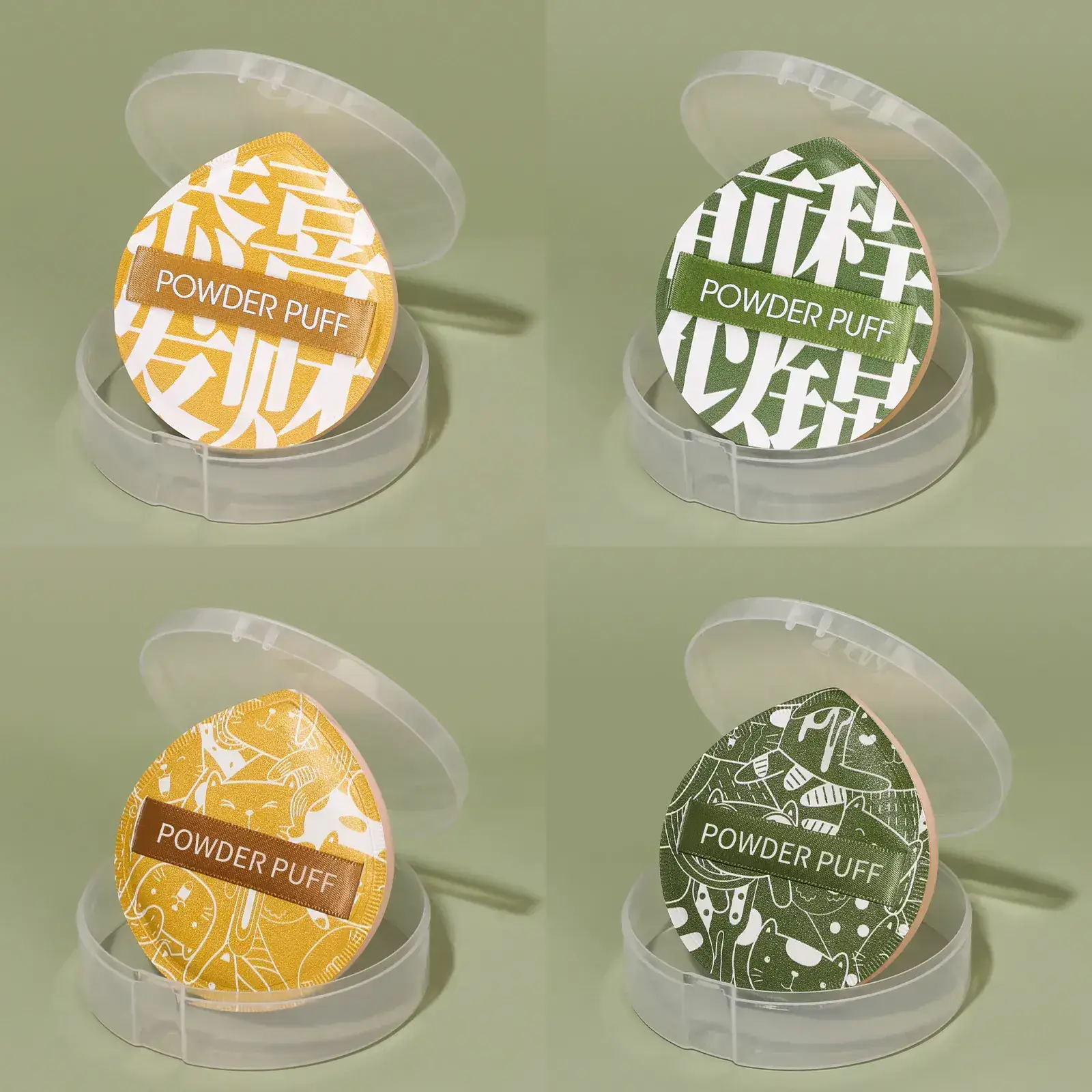 100 points powder puff [transparent box]]
