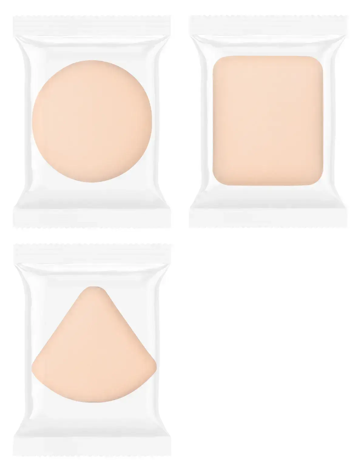 Dual-Purpose Makeup Sponge Puffs Green Yellow Gold - Image 13