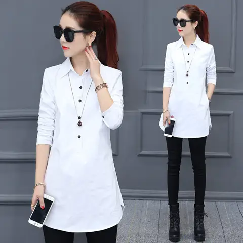Women Long Sleeve Shirt Maroon Slim Fit Spring Wear