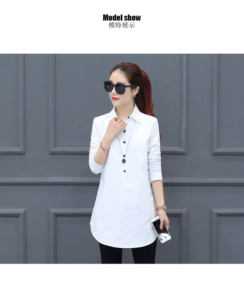 Women Long Sleeve Shirt Maroon Slim Fit Spring Wear — feature 16