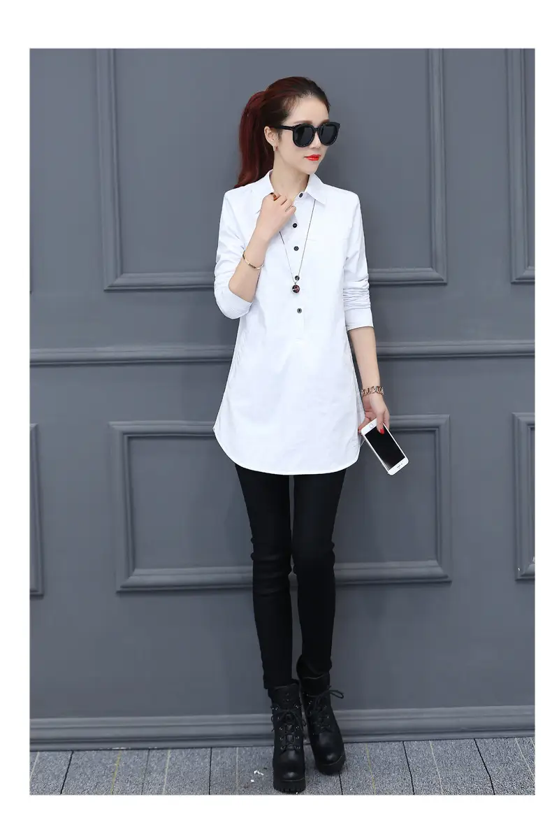 Women Long Sleeve Shirt Maroon Slim Fit Spring Wear — feature 18
