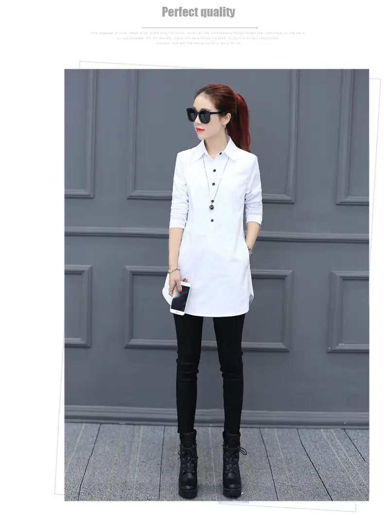 Women Long Sleeve Shirt Maroon Slim Fit Spring Wear — feature 19