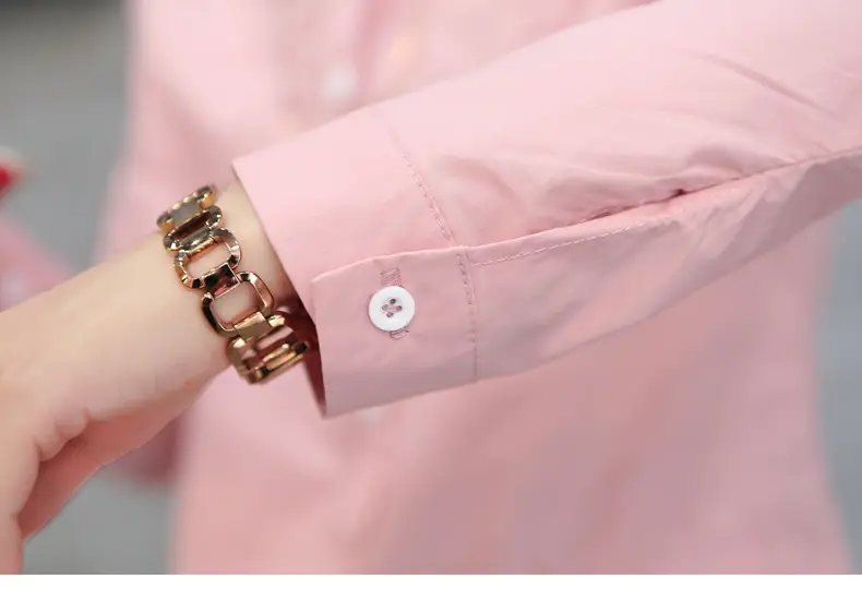 Women Long Sleeve Shirt Maroon Slim Fit Spring Wear — feature 26