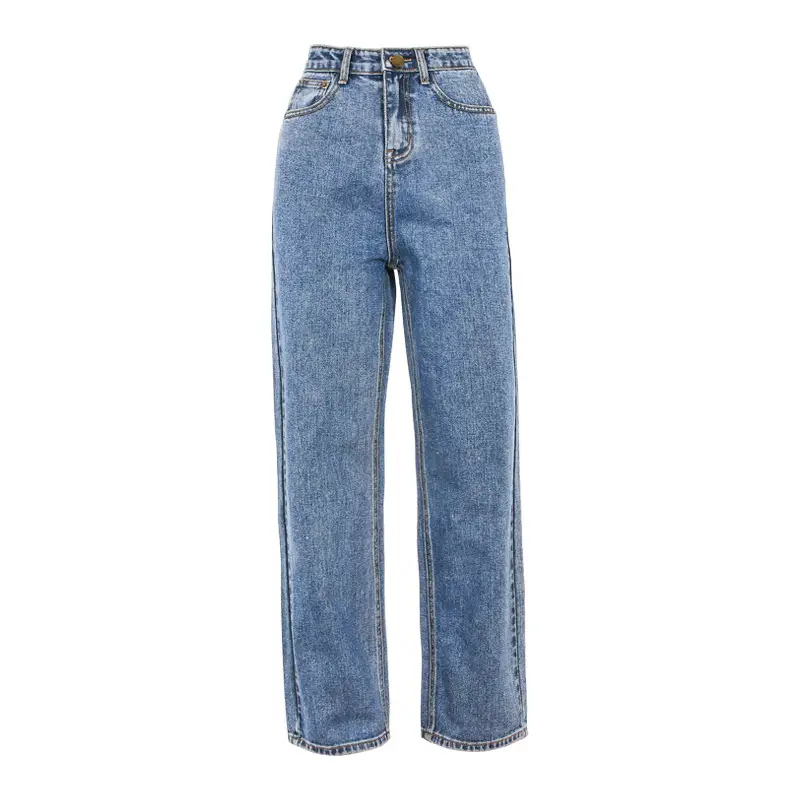 Wide Leg Jeans Women Loose 2023 Winter New Hong Kong Style - Image 10