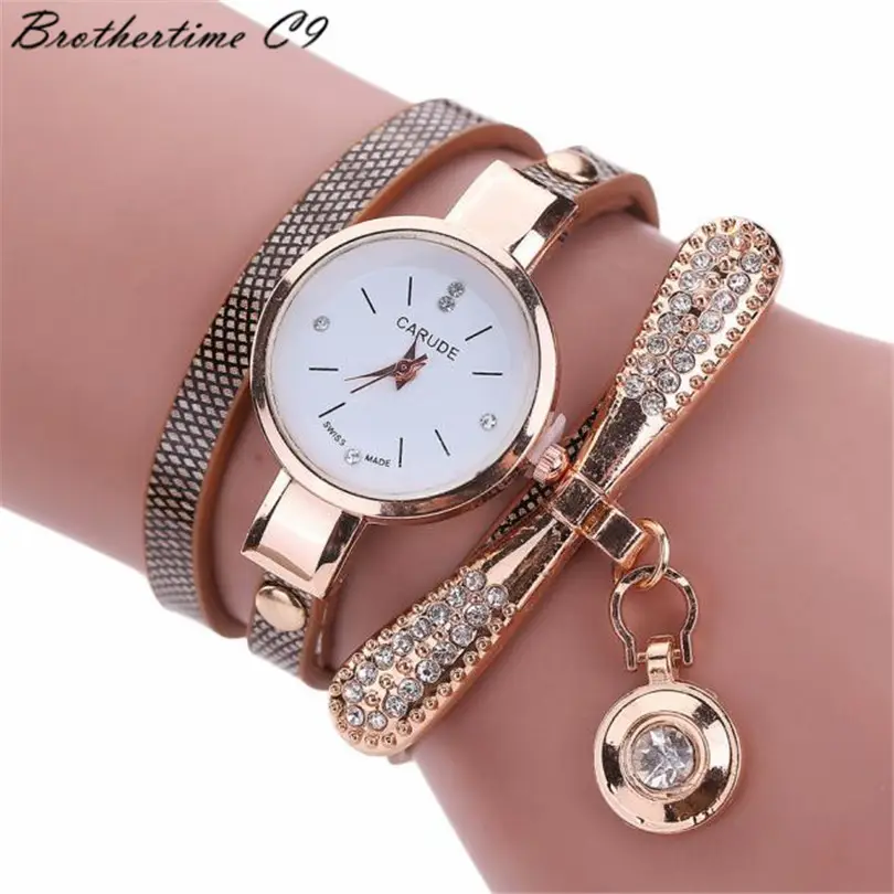 2020 Fashion Fashion Bracelet Spot Winding Dragonfly Diamond Women Bracelet Student Quartz Watch Wholesale — feature 1