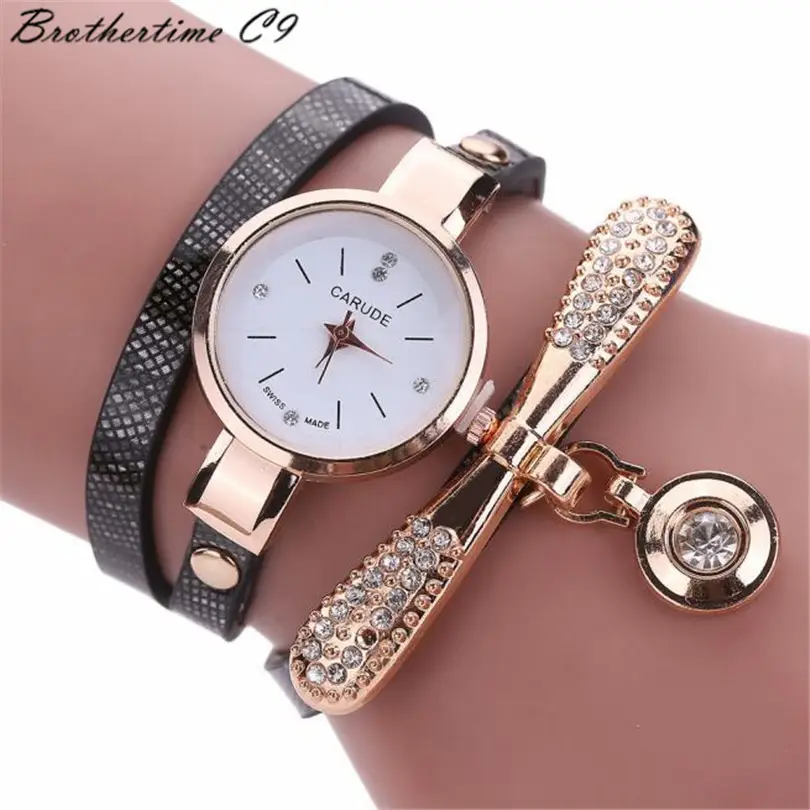 2020 Fashion Fashion Bracelet Spot Winding Dragonfly Diamond Women Bracelet Student Quartz Watch Wholesale — feature 5