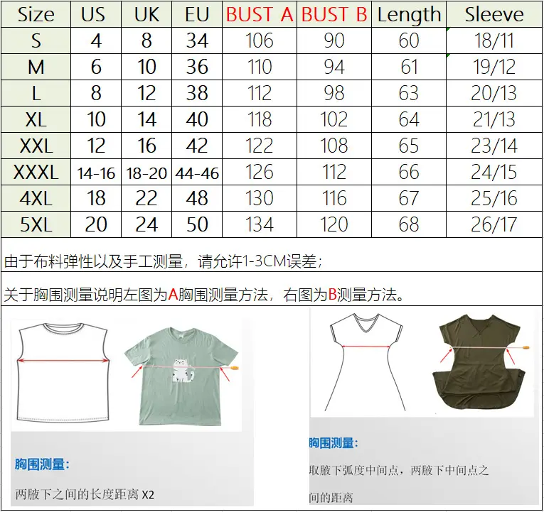 sizeS-5XL