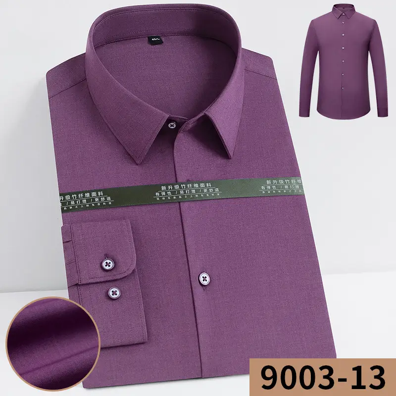 Korean Style Slim Fit V-Neck Work Shirt White Plus Size — feature 11