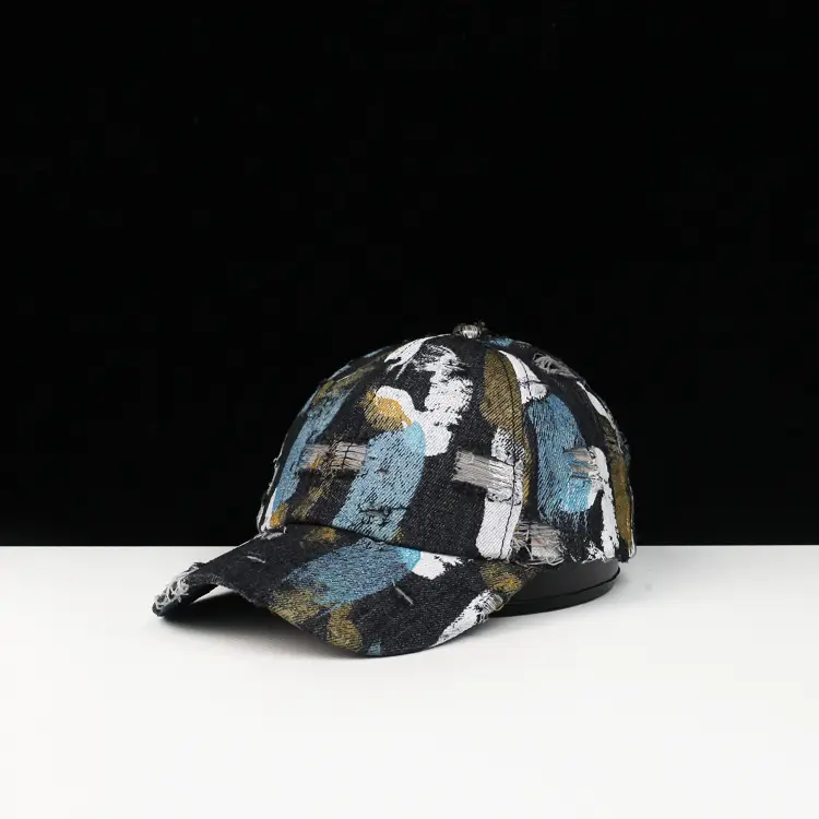 Japanese Designer Cowboy Hole Graffiti Cap for Kids