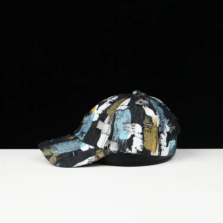 Japanese Designer Cowboy Hole Graffiti Cap for Kids