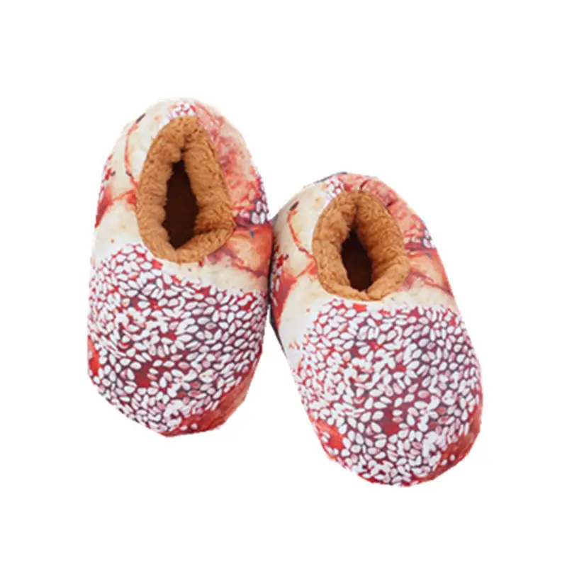 Personalized Creative Bread Toast Soft and Comfortable Home Toy Slippers Indoor Floor Non-Slip Plush Cotton Slippers - Image 12