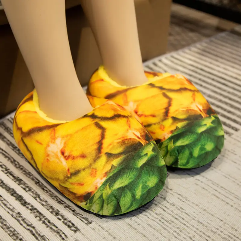 Personalized Creative Bread Toast Soft and Comfortable Home Toy Slippers Indoor Floor Non-Slip Plush Cotton Slippers - Image 4