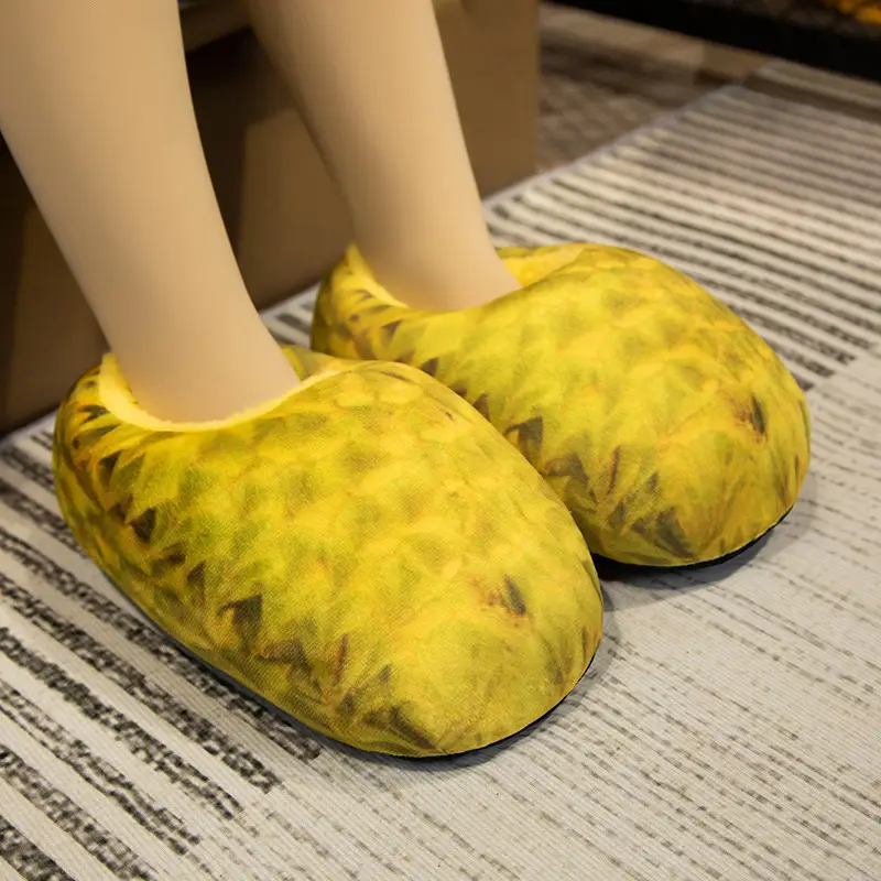 Personalized Creative Bread Toast Soft and Comfortable Home Toy Slippers Indoor Floor Non-Slip Plush Cotton Slippers - Image 7