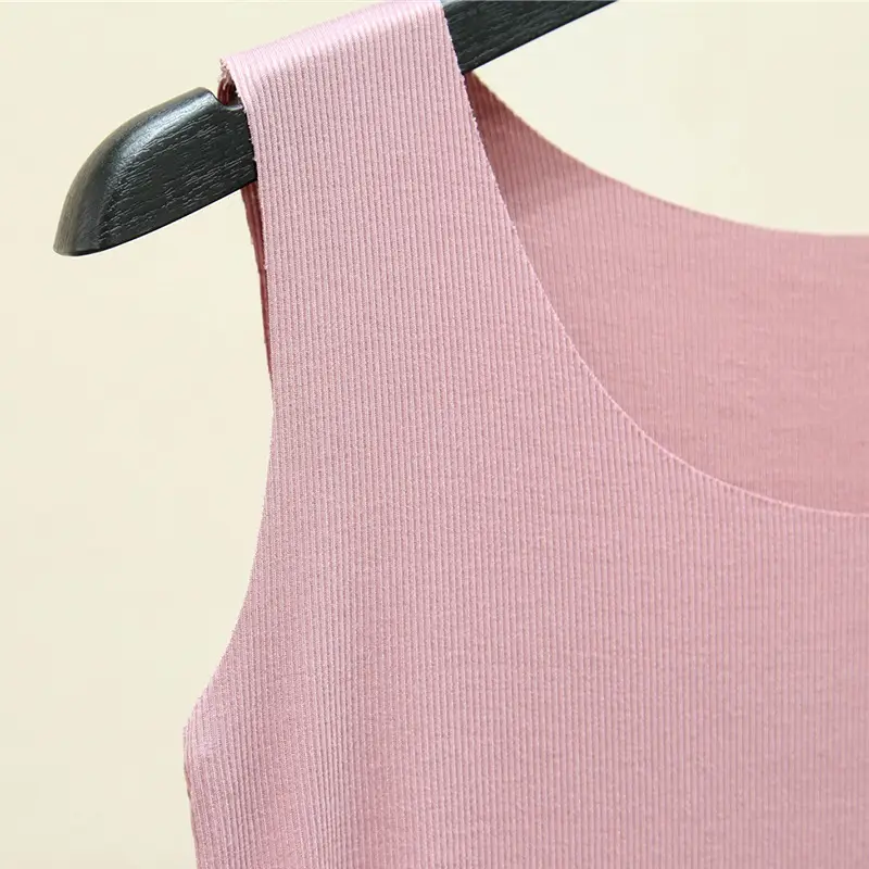 Women's Pink Modal Sleeveless Camisole Large Size - Image 12