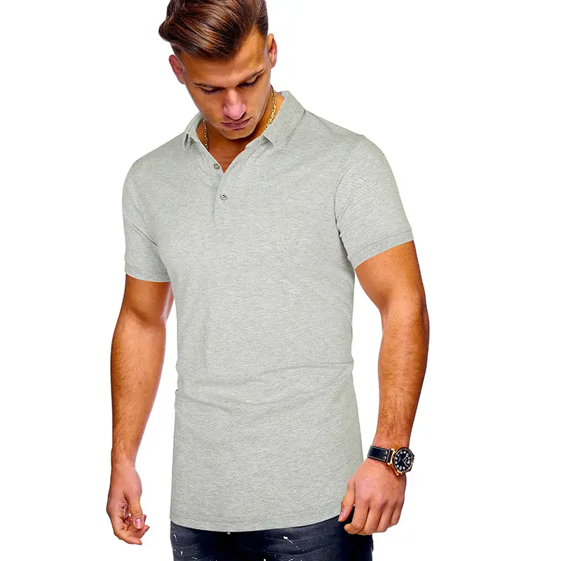 Men's 2020 Summer Polo Shirt Solid Color European Size - Image 5