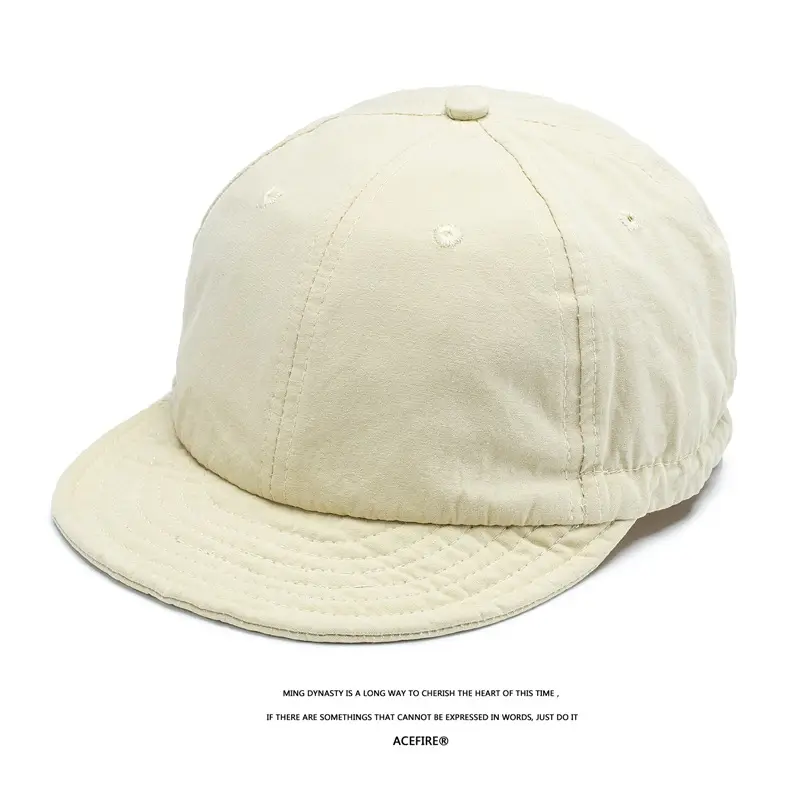 American Retro Drawstring Cap for Men Women Washable Soft Top - Image 3