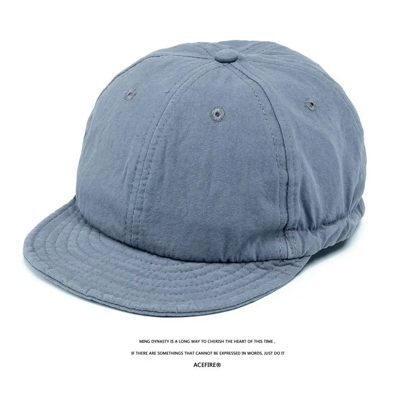 American Retro Drawstring Cap for Men Women Washable Soft Top - Image 5