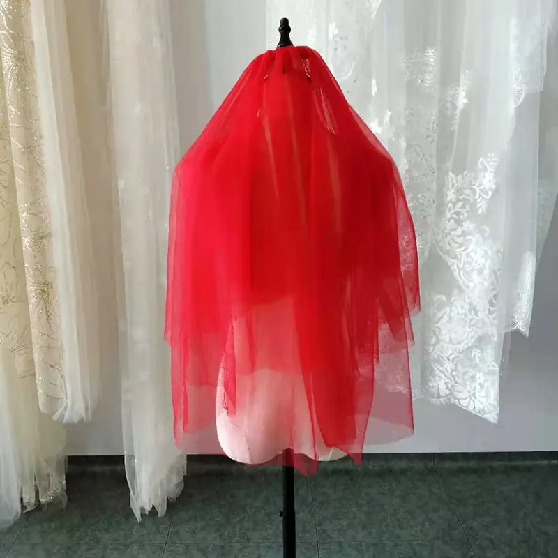 Lace Lace Veil for Weddings Single Layer 3m - Image 2