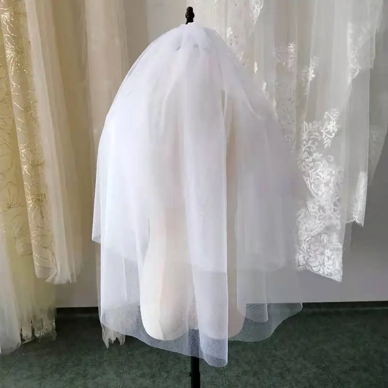 Lace Lace Veil for Weddings Single Layer 3m - Image 3